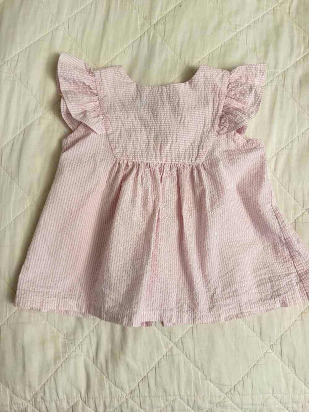 Bella Bliss seersucker girls top